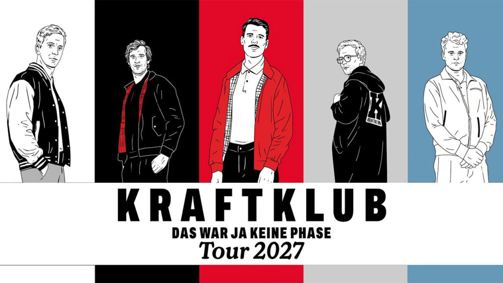 Kraftklub 2027: Fünf Konzerte durch fünf Epochen