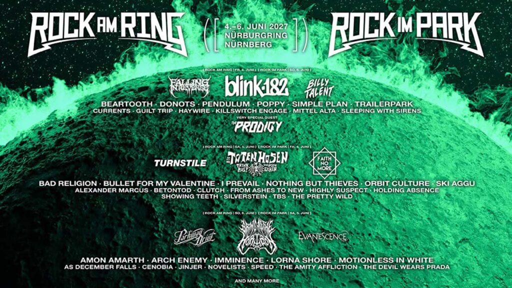 Riprar – Die nächste Bandwelle rollt: 24 Acts für Rock am Ring und Rock im Park 2027!